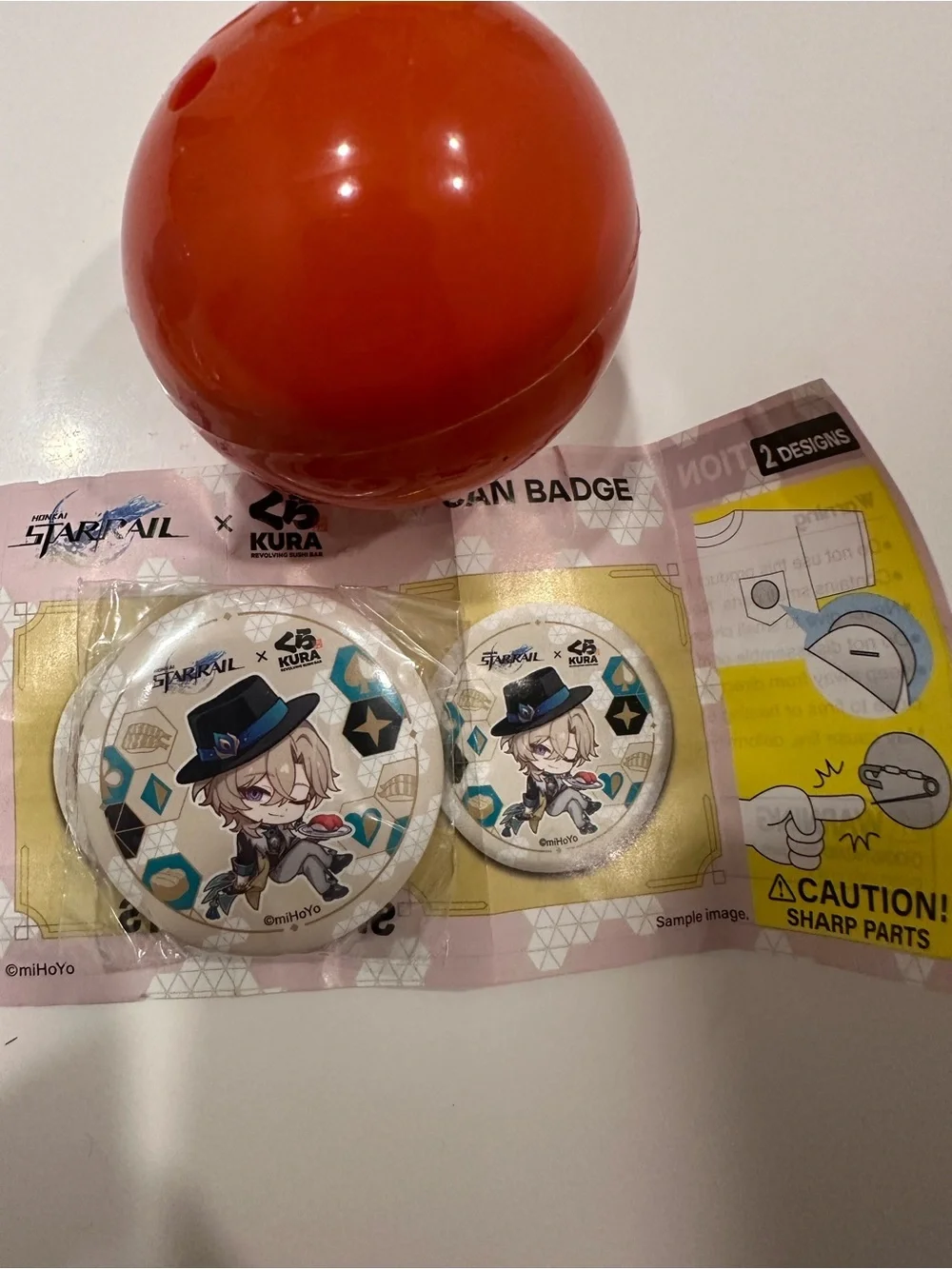 NEW miHoYo Honkai: Star Rail x Kura Can Badge Set + RARE Acrylic Keychain Charm